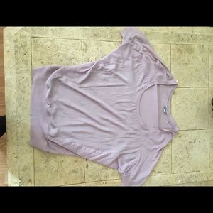 Purple short sleeve express shirt